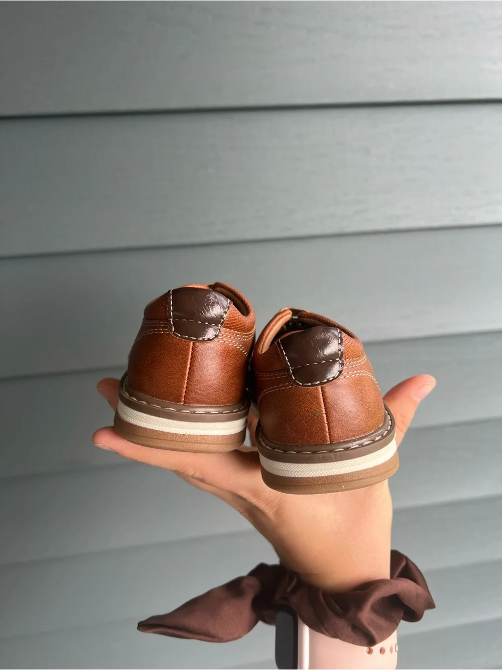 Toddler Boy Ashford Hayes Casual Tan Leather Oxford Shoes Formal Wedding Size 6